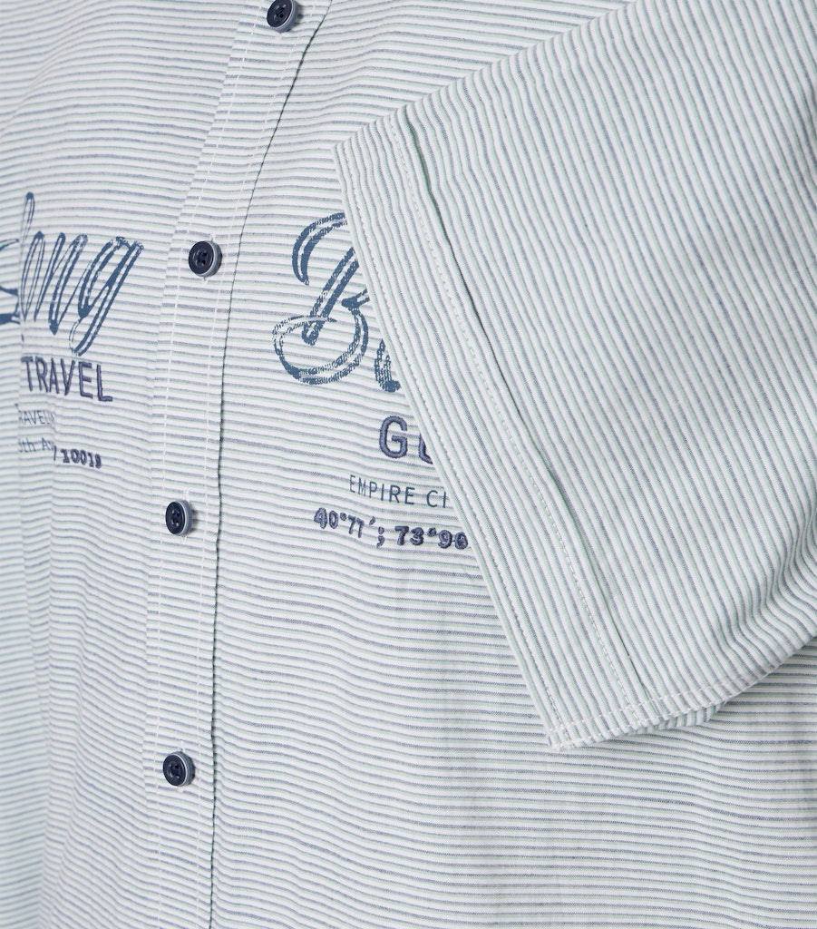 Casa Moda Herren Hemden kurz  Gruen