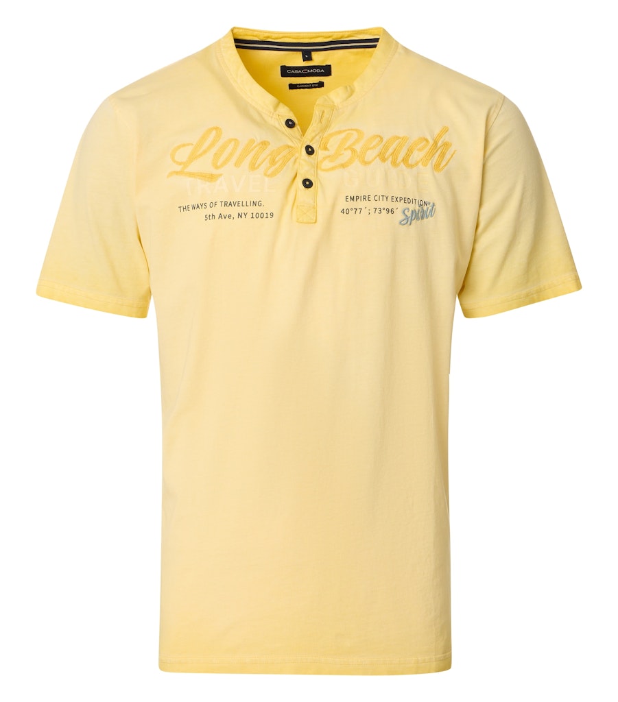 Casa Moda Herren T-Shirts kurz  Gelb