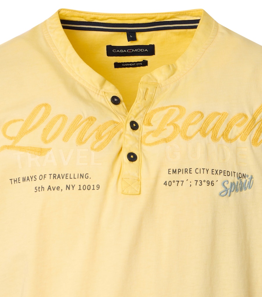 Casa Moda Herren T-Shirts kurz Gelb