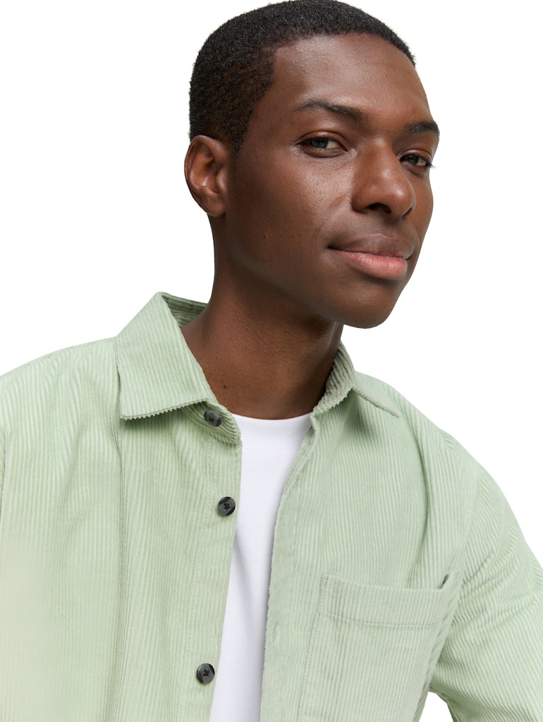 Tom Tailor denim Herren Hemden lang Fresh Mint Gree