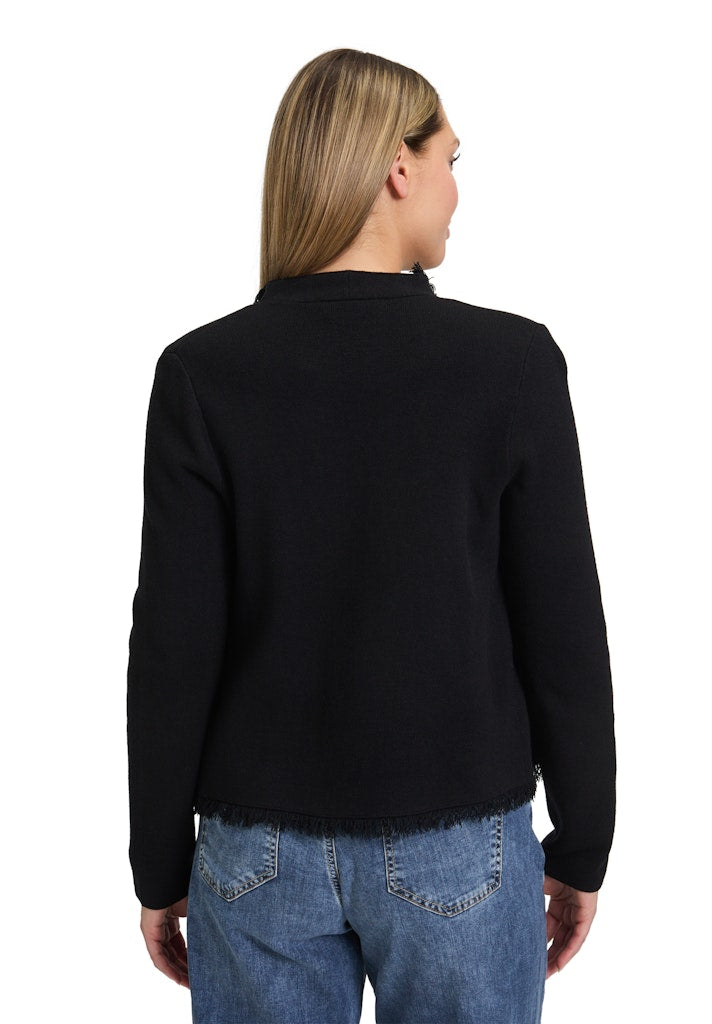 Cartoon Damen Strickjacken Black