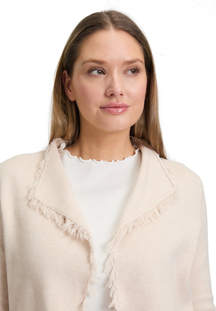 Cartoon Damen Strickjacken Beige Melange