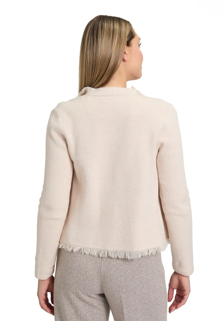 Cartoon Damen Strickjacken Beige Melange