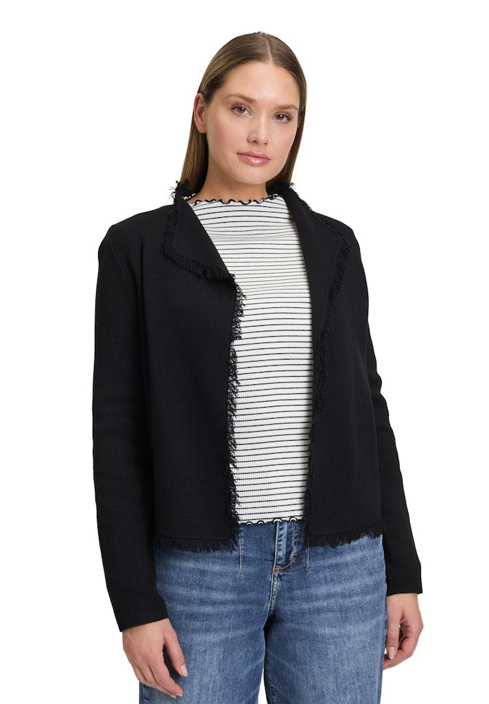 Cartoon Damen Strickjacken Black