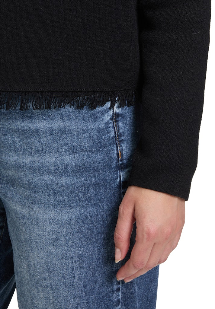 Cartoon Damen Strickjacken Black