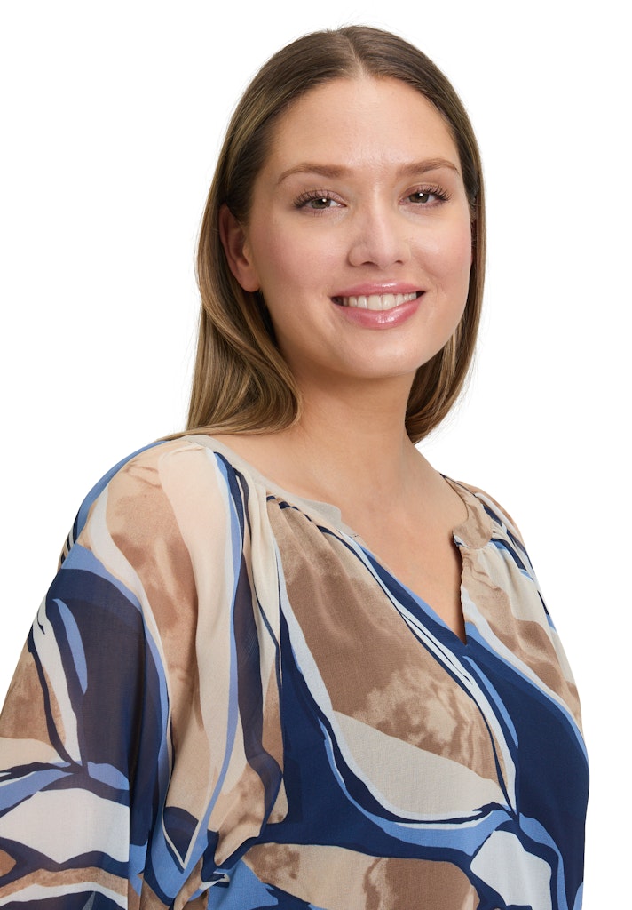 Betty & Co Damen Blusen Nature/Blue