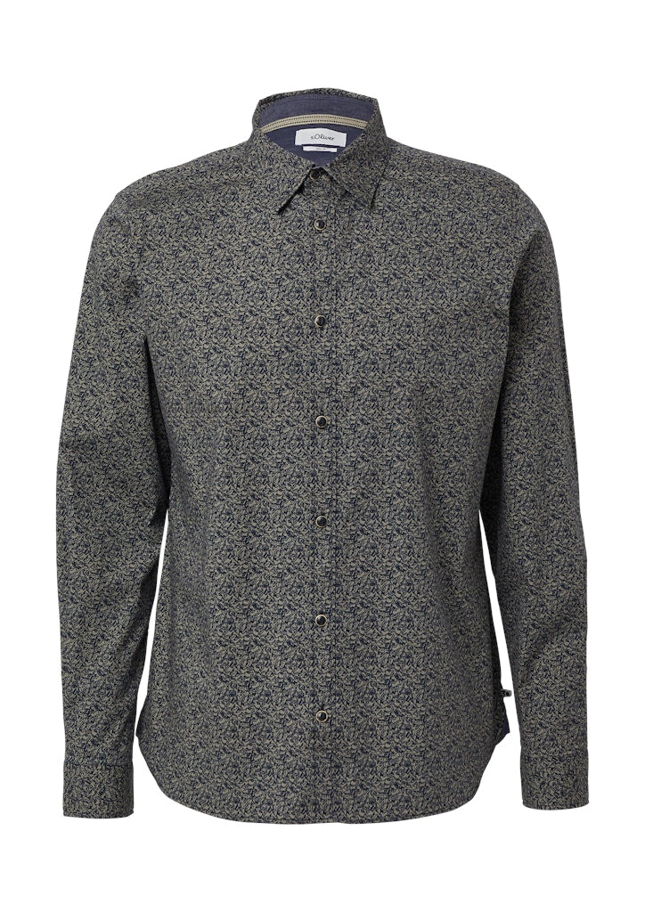 S. Oliver red Herren Hemden lang Green