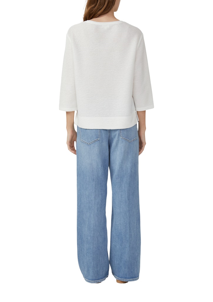 S. Oliver red Damen Sweatshirts White