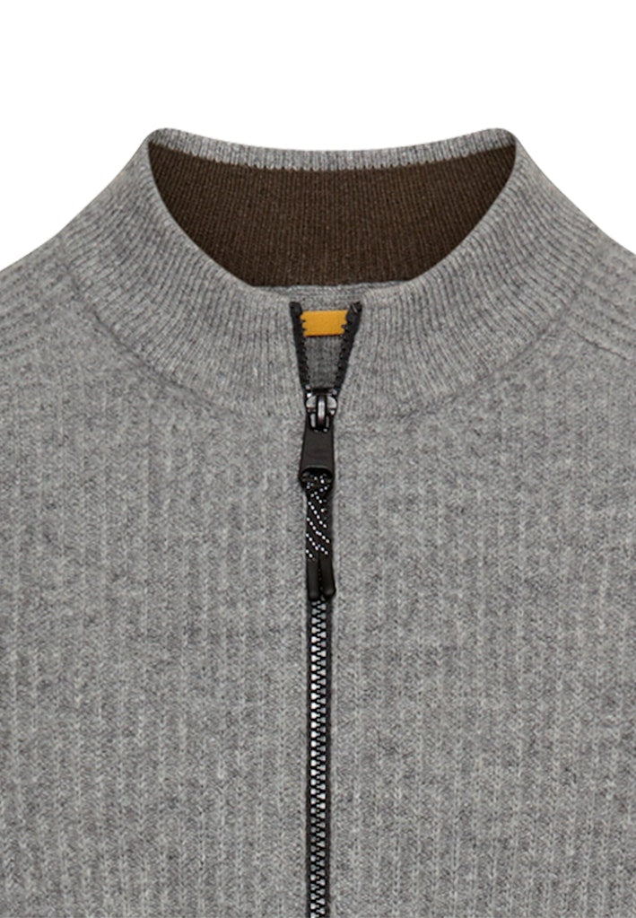 Camel active Herren Strickjacken  Grey Melange