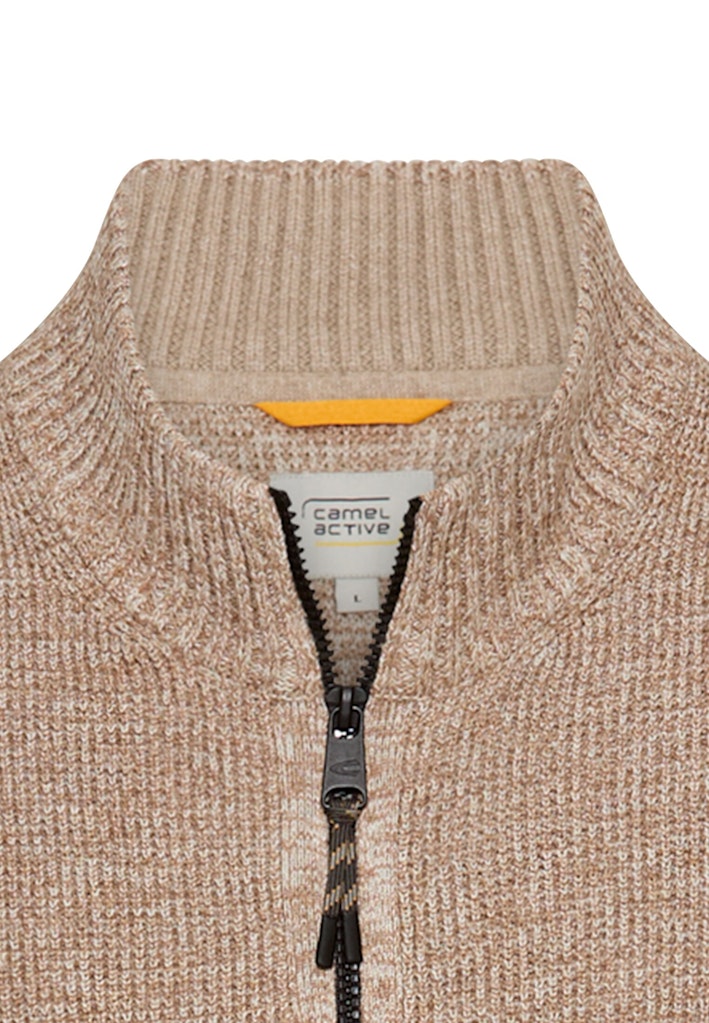 Camel active Herren Strickjacken  Oatmeal