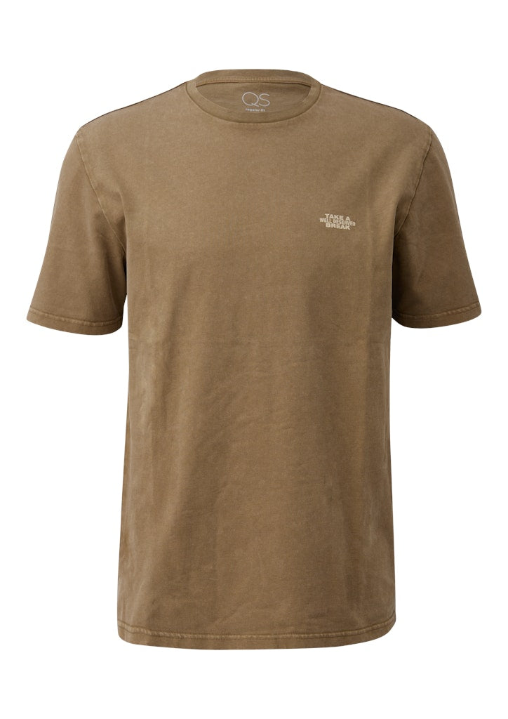 QS by S.Oliver Herren T-Shirts kurz Brown