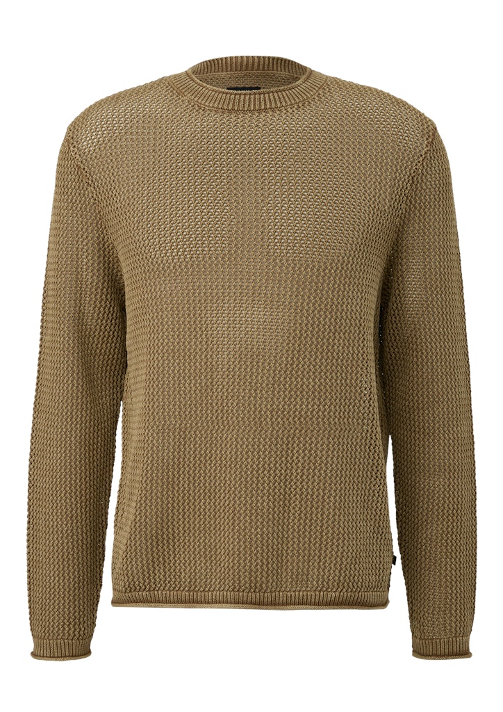 QS by S.Oliver Herren Pullover Brown