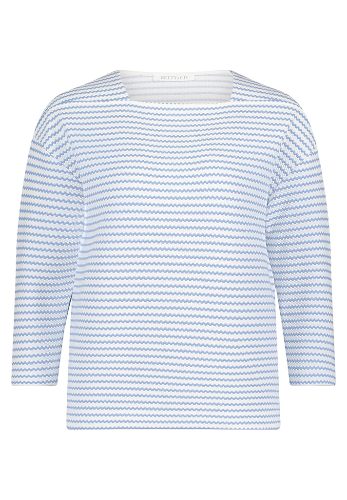 Betty & Co Damen Sweatshirts Blue/Cream