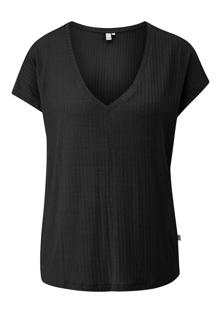 QS by S.Oliver Damen T-Shirts Grey/Black