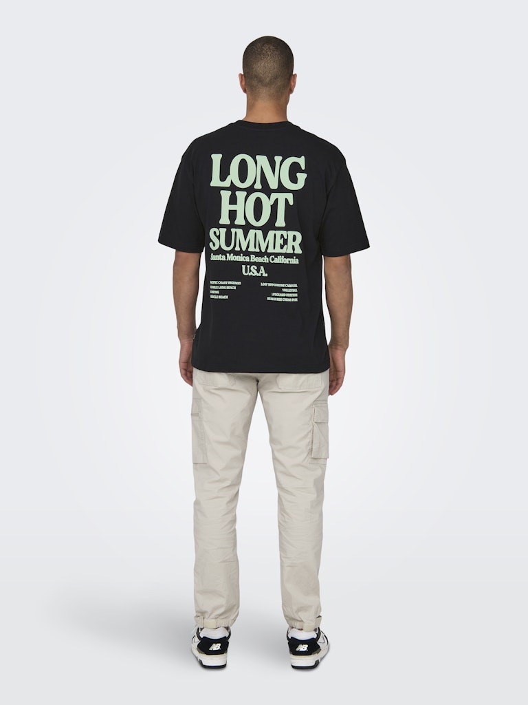 Only & Sons Herren T-Shirts kurz Black