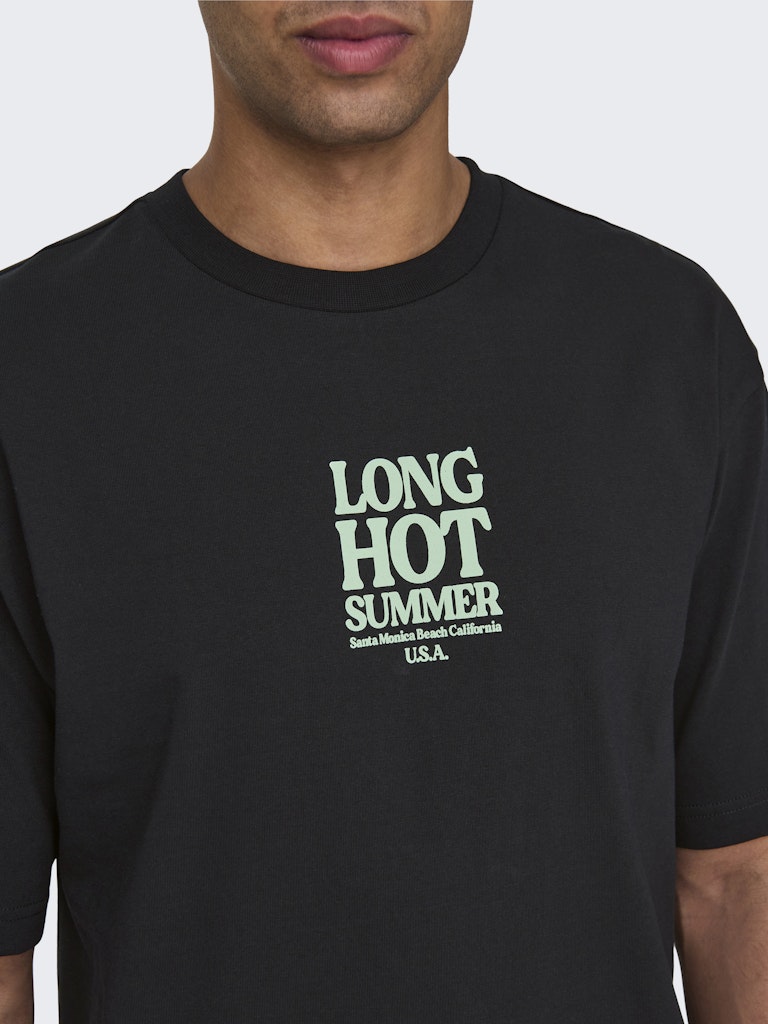 Only & Sons Herren T-Shirts kurz Black