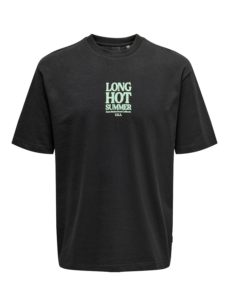 Only & Sons Herren T-Shirts kurz Black