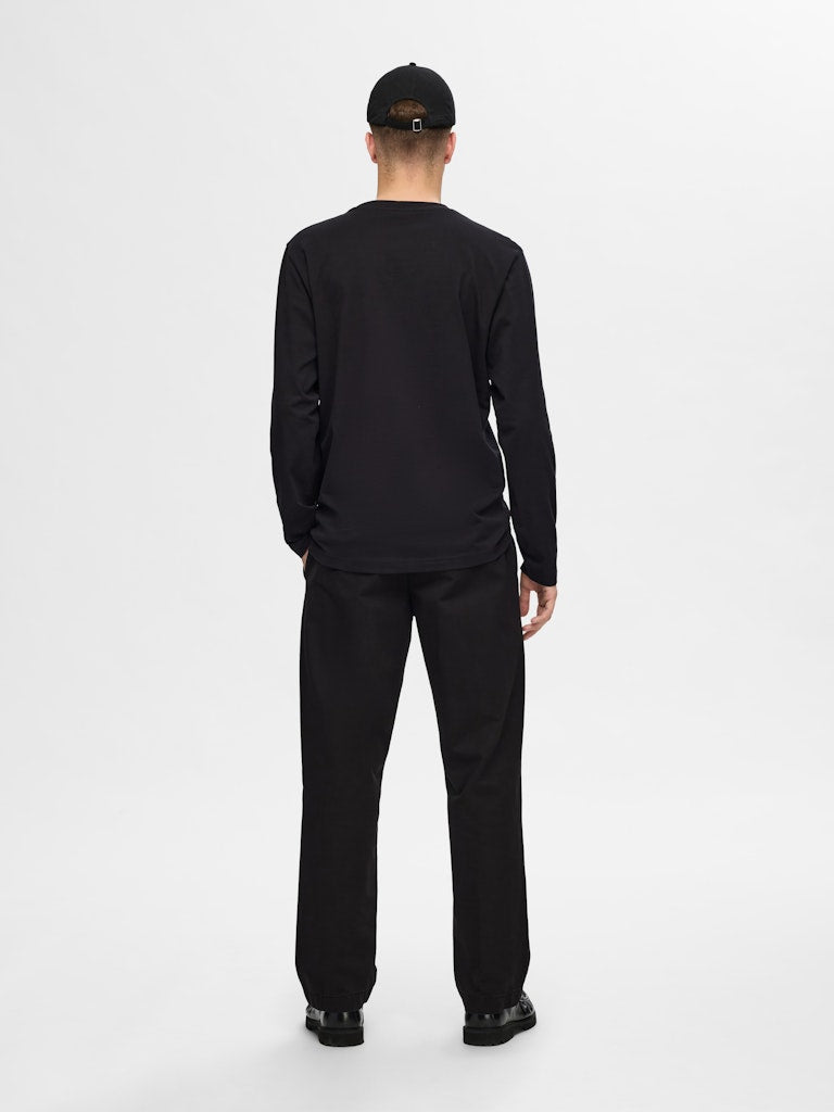 Selected homme Herren T-Shirts kurz Black