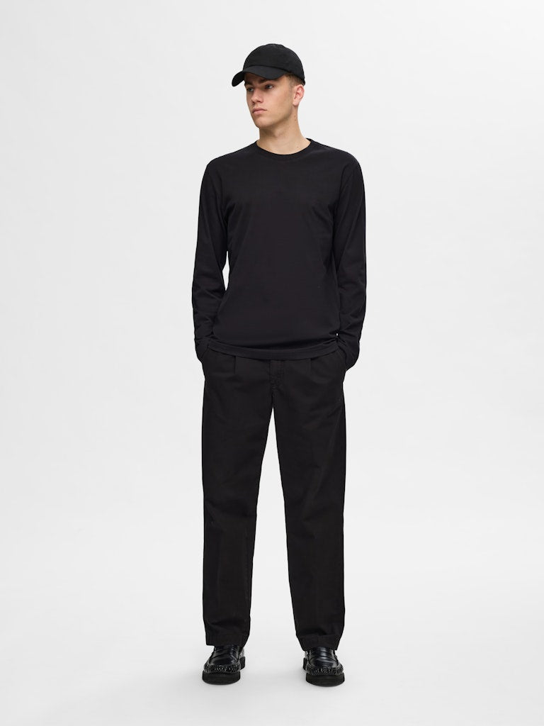 Selected homme Herren T-Shirts kurz Black