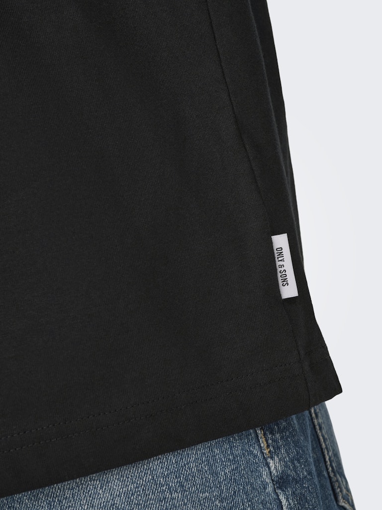 Only & Sons Herren T-Shirts kurz Black