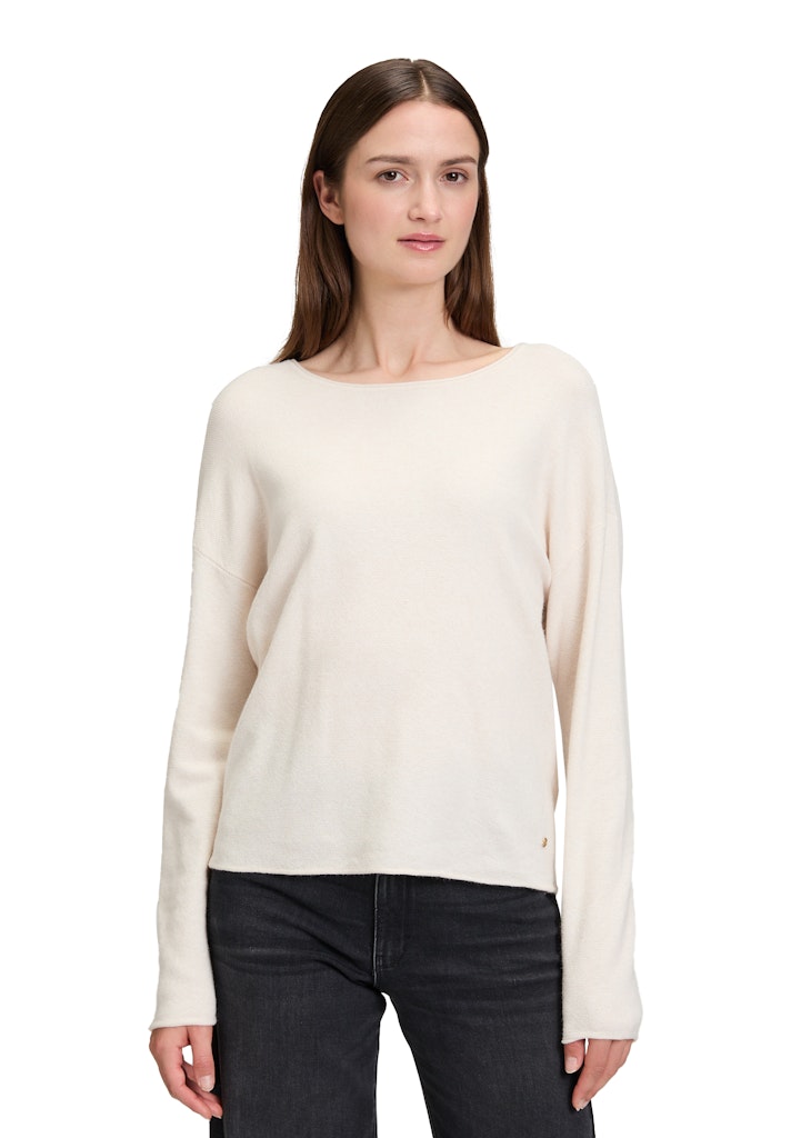 Betty & Co Damen Pullover Bright Cream Me
