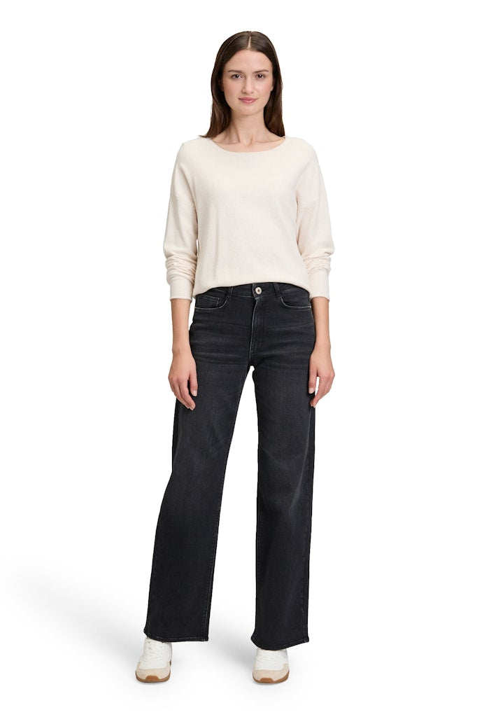 Betty & Co Damen Pullover Bright Cream Me