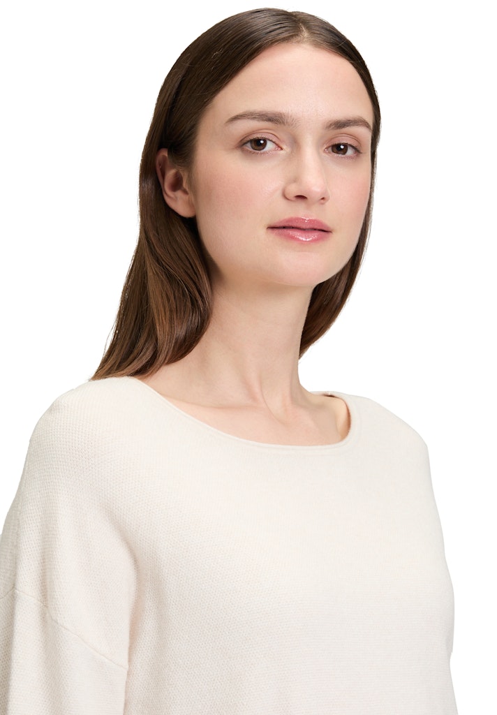 Betty & Co Damen Pullover Bright Cream Me