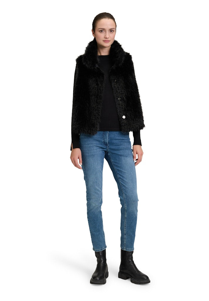 Amber & June Damen Outdoorwesten Jet Black