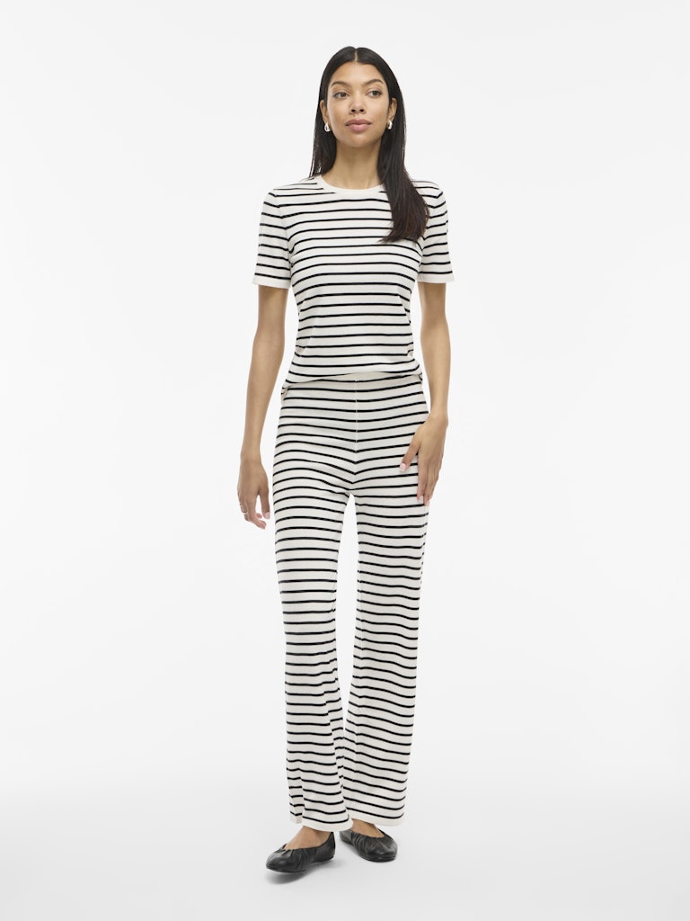 Vila Damen Pullover Cloud Dancer/Bl