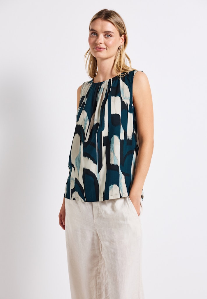 Street One Damen Blusen  Tide Blue