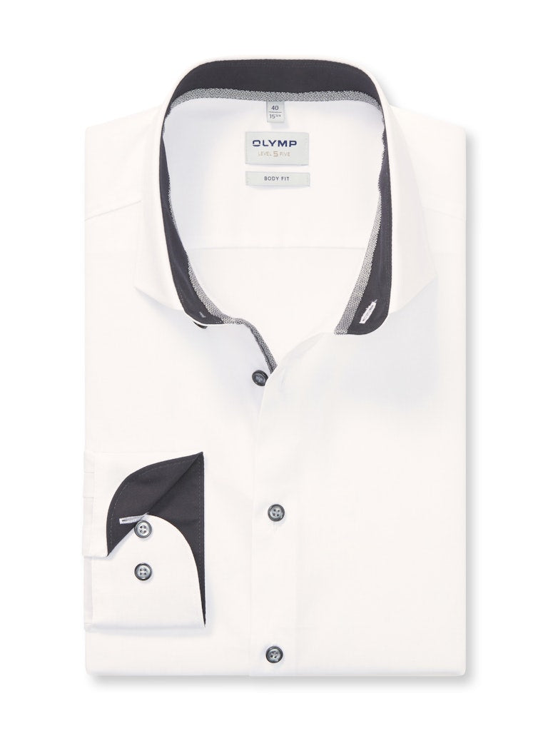 Olymp Herren Hemden lang Anthrazit