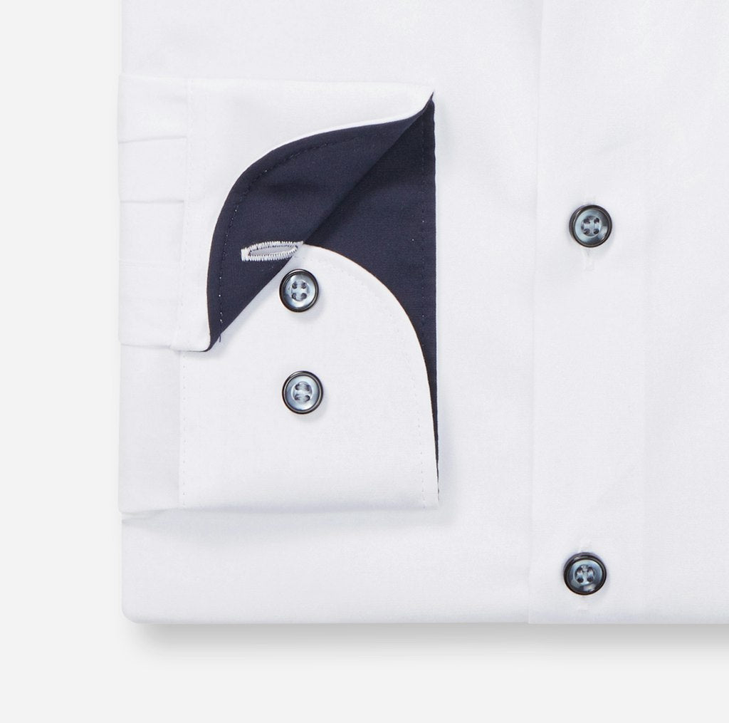 Olymp Herren Hemden lang  Weiss