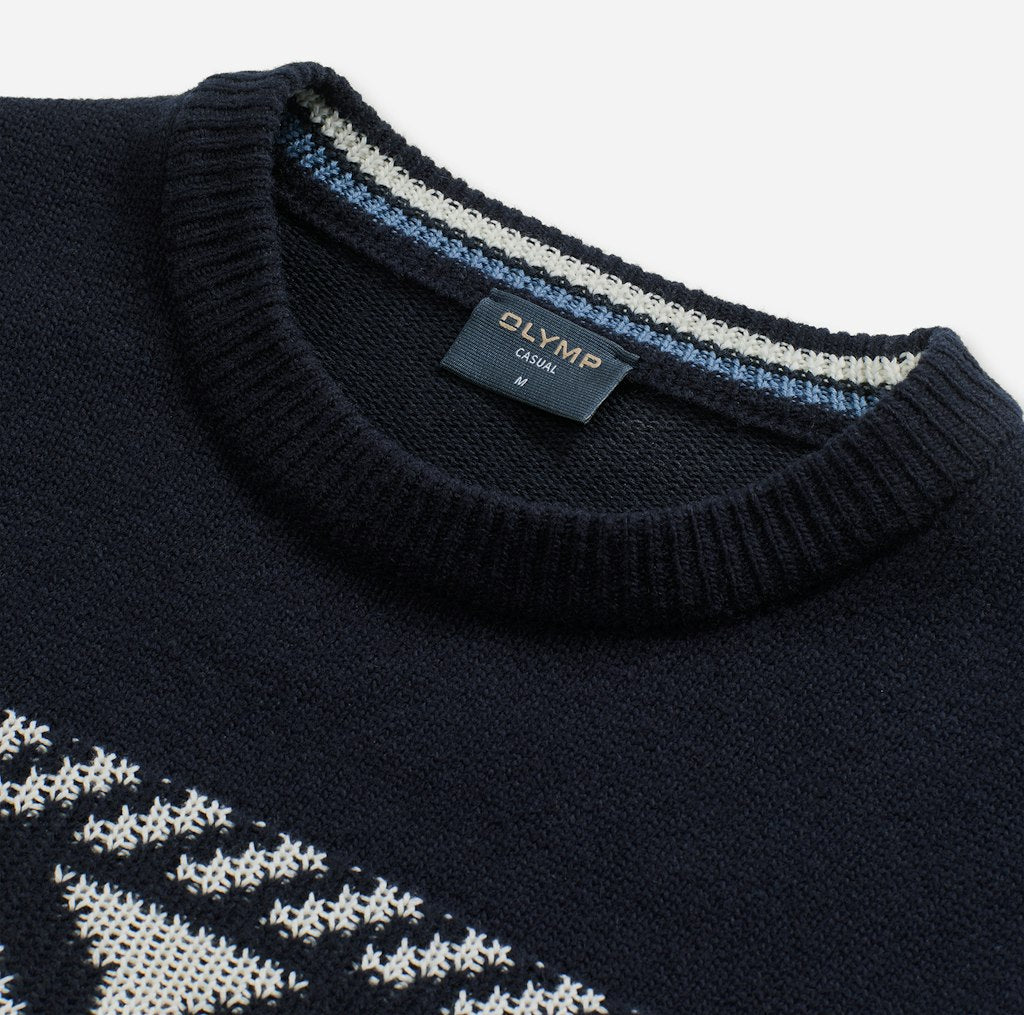 Olymp Herren Pullover Marine