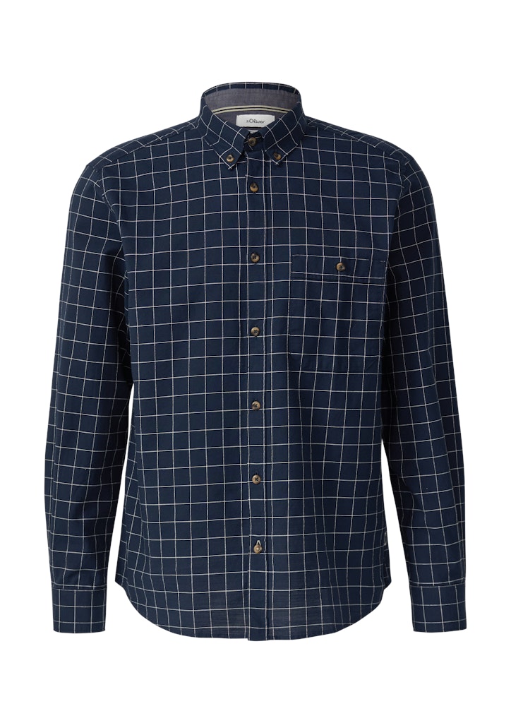 S. Oliver red Herren Hemden lang Blue