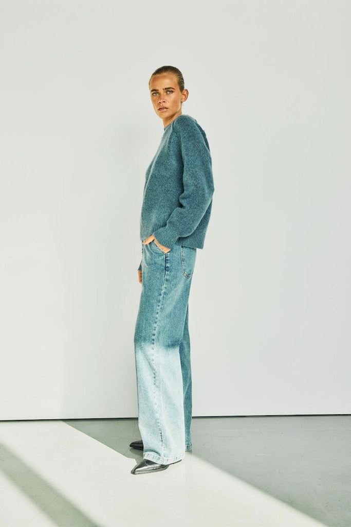 Withblack Damen Pullover Country Blue