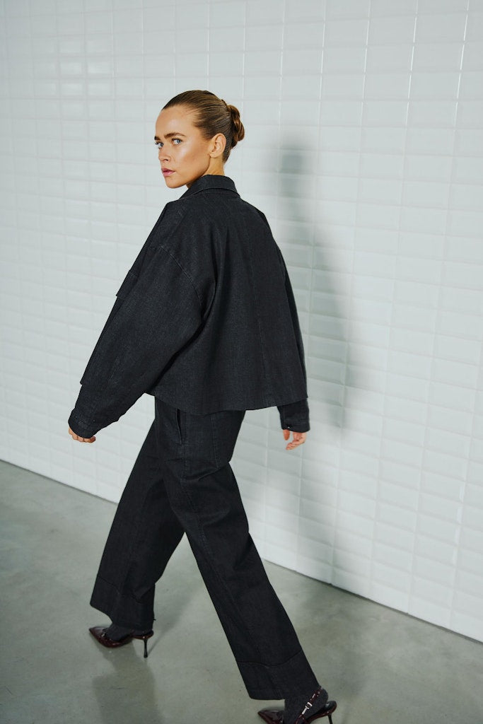 Withblack Damen Jacke Blackwash