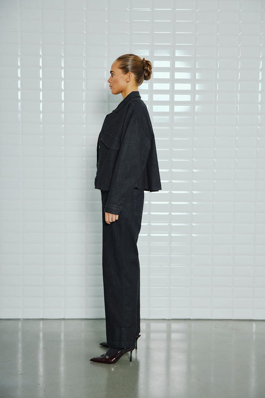 Withblack Damen Jacke Blackwash