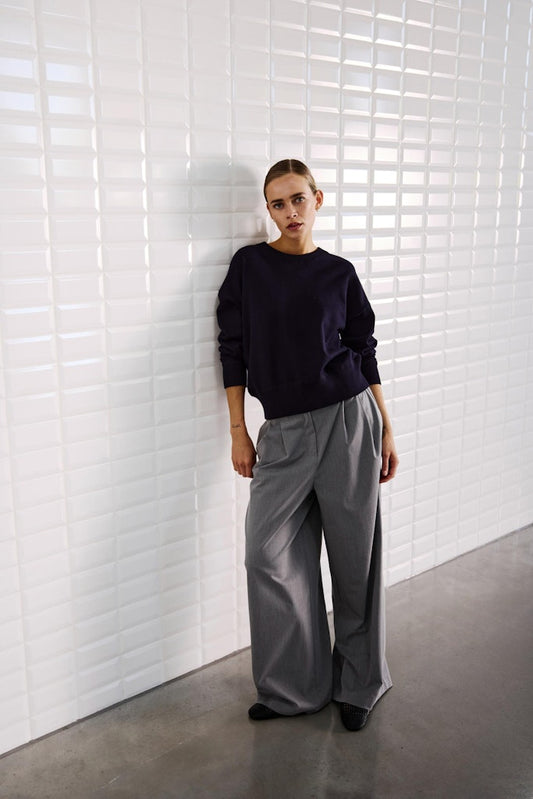 Withblack Damen Pullover Navy