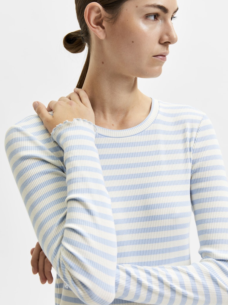 Selected Femme Damen T-Shirts Cashmere Blue/W