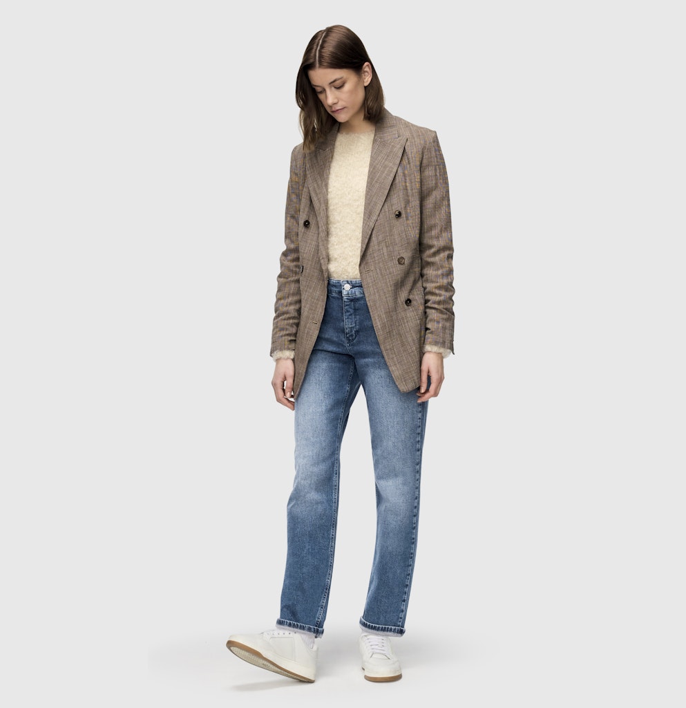 Mac Damen Jeans Mid Blue Random