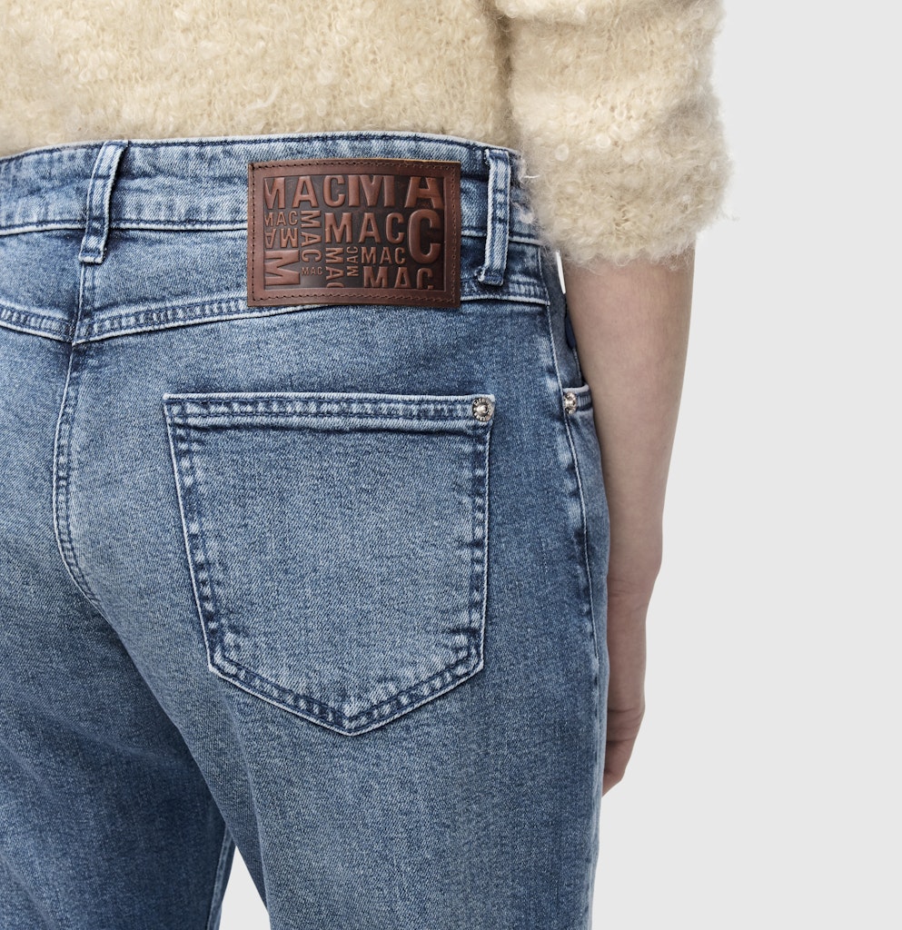 Mac Damen Jeans Mid Blue Random