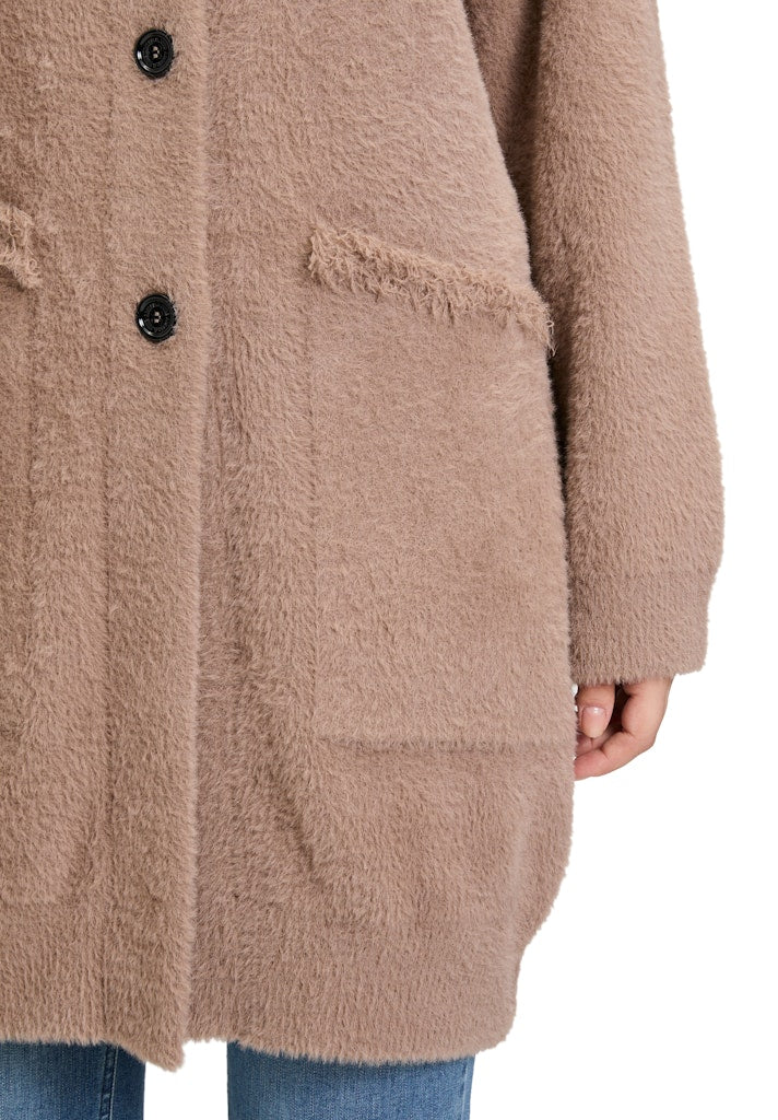 Amber & June Damen Strickjacken Chocolate