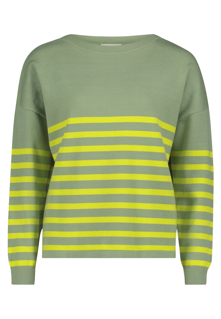 Cartoon Damen Pullover Green/Yellow