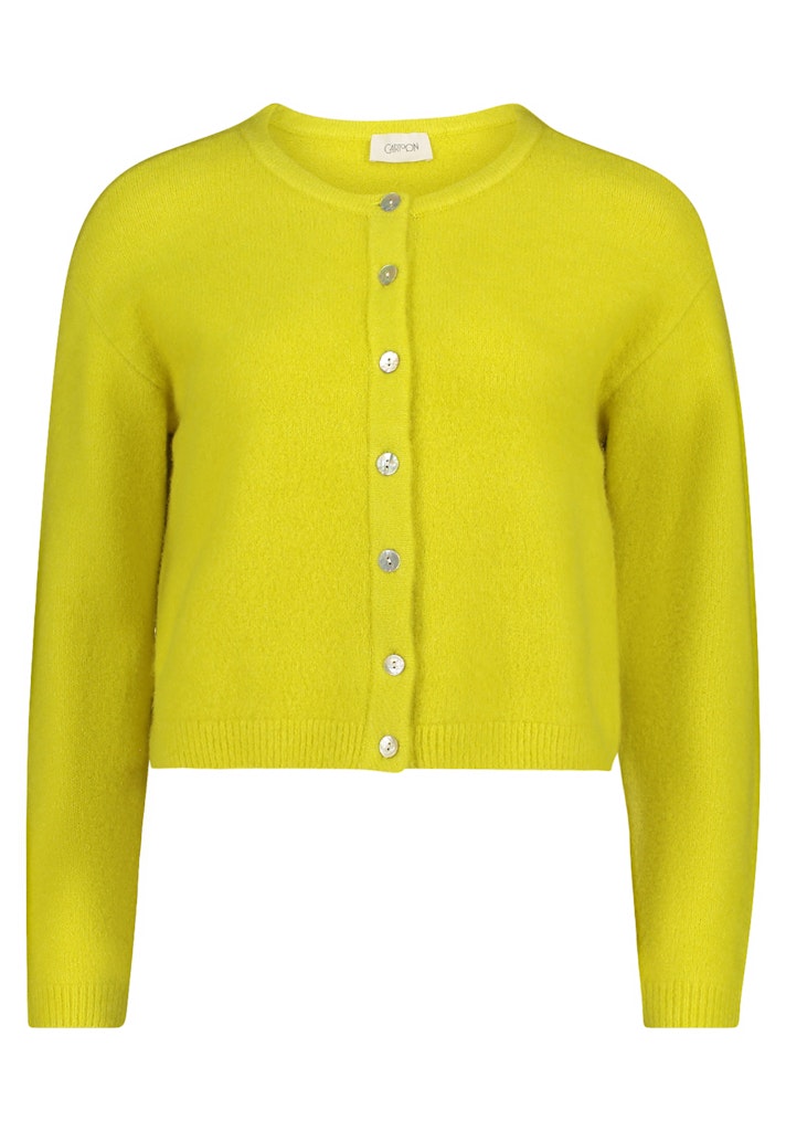Cartoon Damen Strickjacken Neon Yellow