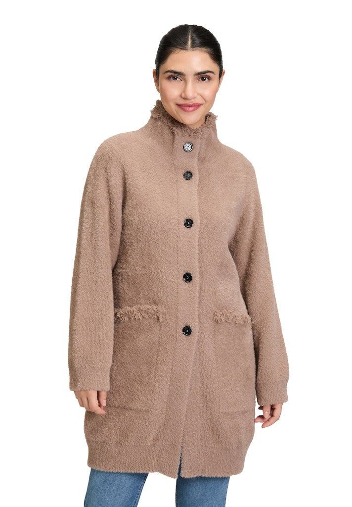 Amber & June Damen Strickjacken Chocolate