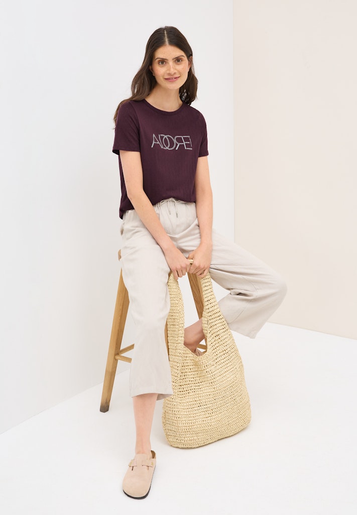 Cecil Damen T-Shirts Mulberry