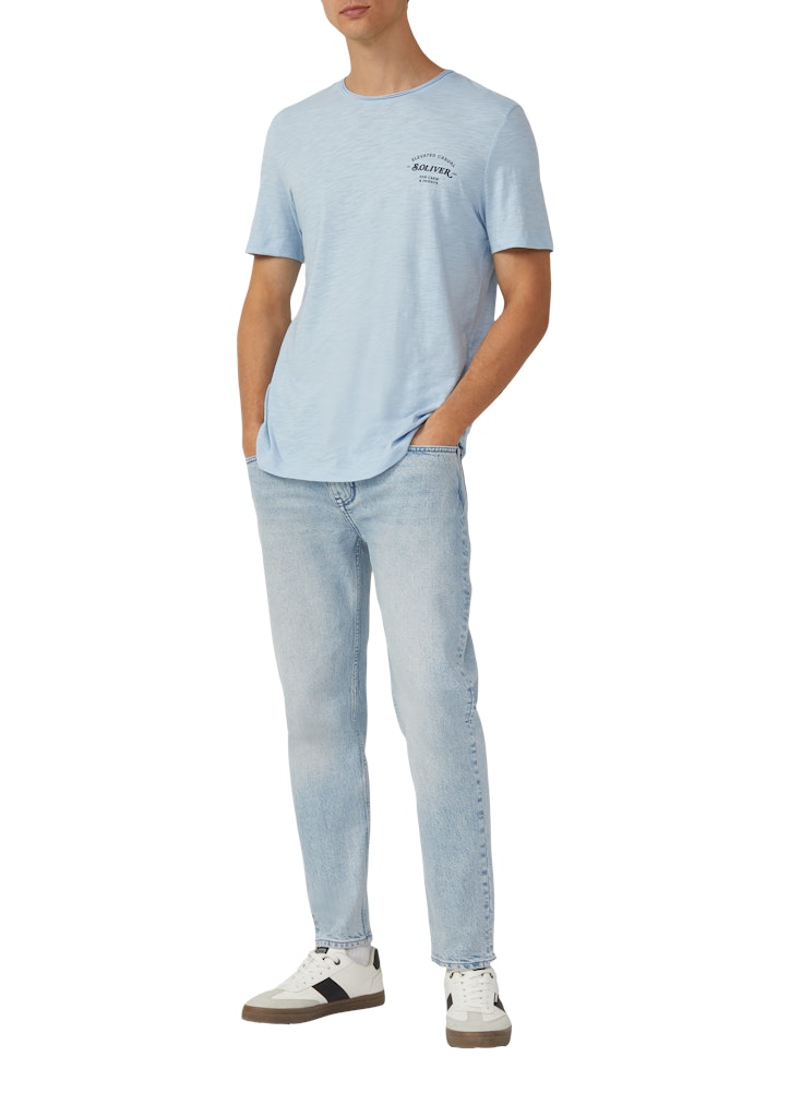 S. Oliver red Herren T-Shirts kurz Blue