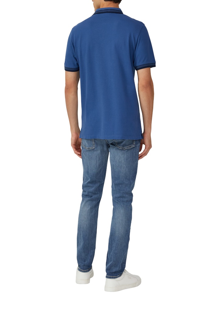 S. Oliver red Herren Polo-Shirts Blue