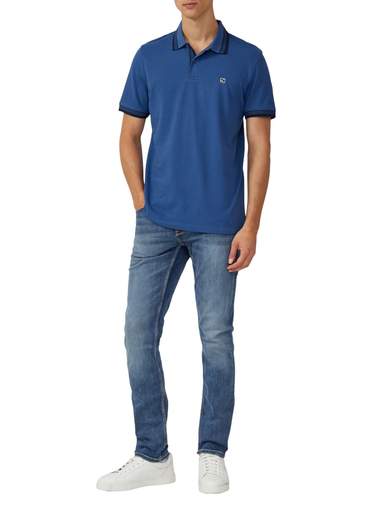S. Oliver red Herren Polo-Shirts Blue