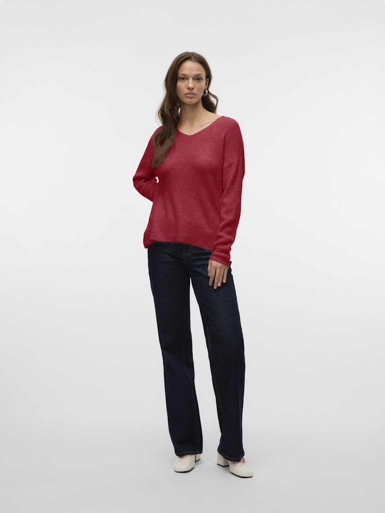 Vero Moda Damen Pullover Karanda Red/Mel